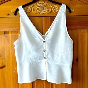 🌟HOST PICK🌟H&M V-neck Linen Blouse